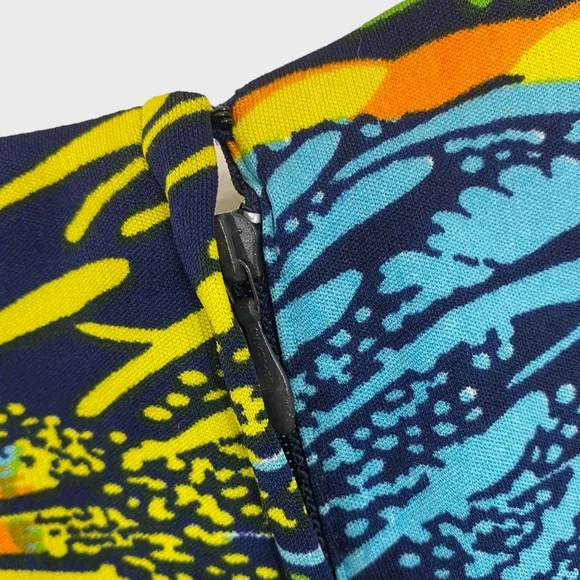 Vintage Don Luis De Espana Multicolor Funky Floral Print Flowy Maxi Dress S/M - Picture 5 of 12